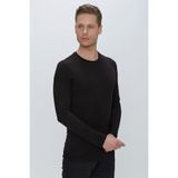 Efor Erkek Slim Fit Uzun Kollu Siyah T-Shirt TS 842