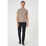 Efor Erkek Slim Fit Vizon Kahverengi T-Shirt TS 823 - 4XL