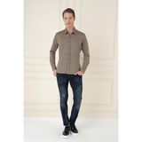 Efor Erkek Slim Fit Vizon Klasik Gömlek G 1580 - 3XL