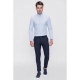 Efor Erkek Slim Fit Yan Cep Esnek Pamuklu Dokulu Lacivert Pantolon P 1086 - 32