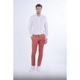 Efor Erkek Slim Fit Yan Cepli Esnek Pamuklu Kiremit Kanvas Pantolon P 1080 - 32