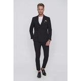 Efor Erkek Slim Fit Yan Cepli Esnek Yünlü Siyah Pantolon P 1099 - 32
