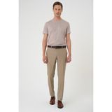 Efor Erkek Slim Fit Yün Klasik Koyu Bej Kumaş Pantolon P 1191 - 44
