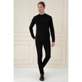 Efor Erkek Slim Fit Yünlü Siyah Triko Kazak TR 875