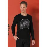 Efor Erkek Ts 868 Siyah Spor T-shirt - M