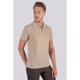 Efor Erkek TS 871 Slim Fit Bej Spor T-Shirt