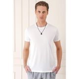 Efor Erkek Ts 878 Slim Fit Ekru Spor T-shirt - 2XL
