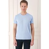 Efor Erkek Ts 881 Slim Fit Mavi Spor T-shirt - 2XL
