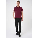 Efor Erkek TS 886 Slim Fit Bordo Spor T-Shirt
