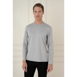 Efor Erkek TS 892 Slim Fit Gri Spor T-Shirt - XL