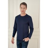 Efor Erkek TS 892 Slim Fit Lacivert Spor T-Shirt - 2XL