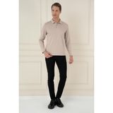 Efor Erkek TS 893 Slim Fit Bej Spor T-Shirt