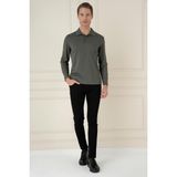 Efor Erkek TS 893 Slim Fit Haki Spor T-Shirt