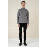 Efor Erkek TS 894 Slim Fit Füme Spor T-Shirt - 4XL