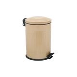 Eforeca Vintage Çöp Kovası Çizgili Cappucino 12 Lt