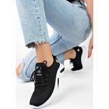 Eformoda Siyah Beyaz Unisex Triko Sneaker Rahat Hava Alabilen Kokusuz Spor Ayakkabı 4555 38