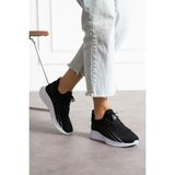 Eformoda Siyah Beyaz Unisex Yıkanabilir Rahat Hava Alabilen Kokusuz Triko Spor Ayakkabı Sneaker 015 40
