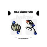 EFORMOTOR Gidon Aynası Mavi Yan Ayna Tüm Motorlara Uyumlu *G-01