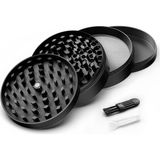 Efotech 100MM-GG Grınder 4 Kat Herbal Baharat Öğütücü Parçalayıcı Paslanmaz Çelik Mıknatıslı Gırgır