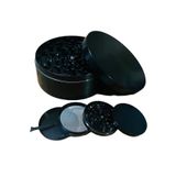 Efotech 100MM-SIYAH Grınder 4 Kat Herbal Baharat Öğütücü Parçalayıcı Paslanmaz Çelik Mıknatıslı Gırgır