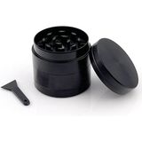 Efotech 40MM 4 Katlı Grinder Herbal Baharat Öğütücü Parçalayıcı Paslanmaz Çelik Mıknatıslı - Siyah