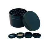 Efotech 50MM-SIYAH Grınder 4 Kat Herbal Baharat Öğütücü Parçalayıcı Paslanmaz Çelik Mıknatıslı Gırgır