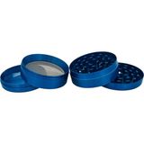Efotech 63MM-MAVI Grınder 4 Kat Herbal Baharat Öğütücü Parçalayıcı Paslanmaz Çelik Mıknatıslı Gırgır