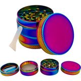 Efotech Grınder Parçalayıcı Metal Baharat Öğütücü Herb Spice 4 Katmanlı 40MM / 50MM / 63MM - Çok Renkli