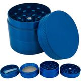 EFOTECH GRINDER Parçalayıcı Metal baharat öğütücü herb spice 4 katmanlı 40MM / 50MM / 63MM (MAVI, 40MM), ETG-40M-SYH