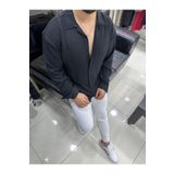 efraim giyim Aerobin Keten Super Oversize Gömlek