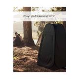 EFSANE KAMP - Duş WC Soyunma Çadırı - Otomatik - 120x120x190cm - Siyah