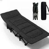 Efsane Kamp Konfor Ultralight Kampet Portatif Kamp Yatağı Siyah - 190 x 68 x 35 cm