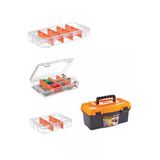 Efsane Organizer Set Bölmeli Alet Çantası Dremel Balık Boncuk Vida Saklama Bölmeli Takım Çantası