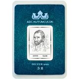 Efsane Van Gogh Temalı Hediyeye Özel 5 Gr 999 Ayar Gümüş İle Tasarlanmış Gümüş Külçe