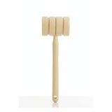 Efsoon Organics Doğal Ahşap Saplı Ceviz & Zeytin Kırma Tokmağı (23 cm) - Eski Usul Dayanıklı Tokmak