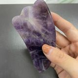 Efsoon Organics Doğal Taş Roller Ametist Gua Sha Kaz Ayaklı Masaj Aleti