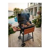Efsoon Organics Fanus Profesyonel Kapaklı Bahçe Ve Balkon Barbekü Mangal Izgara Termometreli