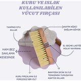 Efsoon Organics Islak ve Kuru Vücut Fırçası ve Lenfatik Masajı Peeling Etkisi Masaj Fırçası Vegan