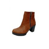 Efsun 1659-22 Yagli Deri Fashion Fermuarli Kadin Bot