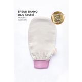 Efsun Banyo Duş Kesesi Peeling Eldiveni %100 Floş Ipek Kadınlar Için, Premium Kese, Hamam Kesesi,pembe