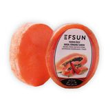 Efsun Doğal Süngerli Papaya Özlü Sabun, Papaya Sabunu, Süngerli Banyo Sabunu 135 Gr.