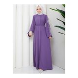 EFSUN MODA TAŞLİ ABAYA TESETTÜR GIYIM KADIN FERACE ELBISE