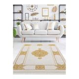 Efsun Modern Salon Ve Oturma Odası Halısı - Krem Gold Outlet Ürün 4037