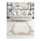 Efsun Modern Salon Ve Oturma Odası Halısı - Krem Gold Outlet Ürün 4544
