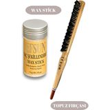 Efsun Wax Stick ve Profesyonel Topuz Fırçası Tüm Saçlar İçin Güçlü Tutuş 75 g Balmumu