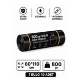 EFTAPLAST 80*110 SİYAH ÇÖP POŞETİ 800 GR (1 RULO*10 ADET)