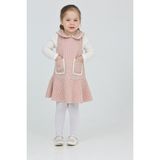 Eftelya Kız Çocuk Şanel Kumaş Cepli 2'li Elbise (Elbise+Bady BLUZ)12175 - Gül Kurusu - 6 - 7 Yaş
