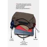 EG BAGS Carry 15.6" inç Teknik Kumaş Günlük Spor Omuz Çantası Kahve