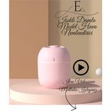 EG75 Damla Modelli Işıklı Ultrasonik Hava Nemlendirici Buhar Makinesi ve Aroma Difüzörü - Pembe