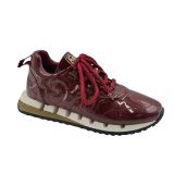 EGA Ayakkabı Hakiki Deri Sneaker (BORDO, EU Ayakkabı Beden Sistemi, Yetişkin, Kadın, Sayısal, Orta, 41)